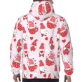 thumbnail image 3 of Bingfone Valentine Gnomes Men's Drawstring Hoodie Long Sleeve Pocket Sweatshirts-4X-Large, 3 of 6