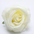 thumbnail image 3 of Cabeza de rosa artificial, accesorio de decoración para bodas, color blanco leche leche blanca, 3 of 9