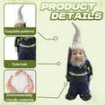thumbnail image 5 of ICERUN Garden Gnomes,Resin Gnome Elf Captain Fairy Garden Accessories,Rain Protection Dwarf Garden Statues for Outside,Style3, 5 of 7