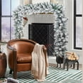 thumbnail image 5 of Christmas Garland 106inch Artificial Snow Flocked Christmas Decorations Christmas Decor Garland Realistic DIY-Friendly Flexible PVC Garland for Mantel, Front Door, Window, 5 of 7
