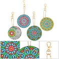 thumbnail image 4 of Fdit DIAMONDS Painting Decoration,DIAMONDS Painting Material,DIAMONDS Painting Keychain Mandala Flower Full Resin DIAMONDS Embroidery Pendant DIY Craft Material Set, 4 of 10