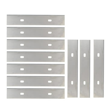 ACDANC 10Pcs 4inch Scraper Blades Thickened Sharp Carbon Steel Universal Clean Tool Blade Set for Window