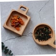 thumbnail image 4 of OULII 2Pcs Square Soup And Sandwich Plate Beech Wood For Kitchen Use, 4 of 8