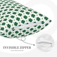 thumbnail image 3 of Honeii St. Patrick’s day Pattern Decorative Throw Pillow Case - Elevate Your Couch, Sofa, or Bed with Stylish Home Decor(No pillow core)-16"x24", 3 of 6