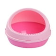 thumbnail image 3 of Caja de arena semicerrada para gatos perfecl orinal portátil rosa, 3 of 8
