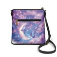 thumbnail image 2 of ZUXONGSY Cherry Blossom Moon Butterfly Print Crossbody Bags for Women Pocket Shoulder Handbags Phone Wallet purpose Crossbody Travel Purse Messenger Bag for Workout Shopping, 2 of 7