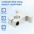 thumbnail image 3 of Uxcell Aluminum Linear Rod Rail Shaft Support, Linear Rail Mounting Bracket Motion Rod Clamping Guide Support for 3D Printer 12mm, 3 of 7