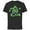 Black, variant on Marvel Super Heroes Hulk Green Shamrocks St. Patrick's Day - Short Sleeve Cotton T-Shirt for Adults - Customized-Black
