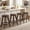 Walnut, variant on Dayalane 24" Backless Bar Stools Set of 2, Rustic Farmhouse Counter Height Stool with Live Edge Tree Ring Seat, Wooden Barstools for Kitchen Island Bistro Bar and Home Dining，Walnut