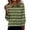 Army Green womens tops, variant on Striped Printed 3/4 Length Sleeve Womens Tops V Neck Collared Tunic Blouses Loose Fit Spring Summer Casual T-Shirts Wine,S