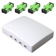 thumbnail image 2 of GINTOOYUN Fiber Optical Terminal Junction Boxï¼Œ4-Port Fiber Panel Box Desktop Place FC LC Adapters for FTTH,FTTO,FTTD, 2 of 4