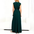 thumbnail image 4 of JOANKDMI Flowy Dresses for Women Elegant Maxi Crewneck Sleeveless Smocked Waist Pleated A-Line Formal Gown Flattering Vintage Party Dress for Wedding Guest, 4 of 8
