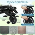 Tricycle Stroller with Removable Push Handle,Folding Toddler Push Bike