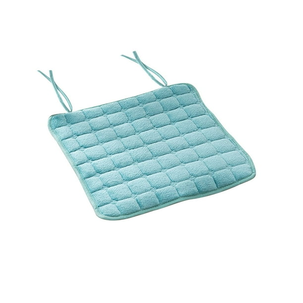 Cojín de asiento de franela 40x40cm - Patrón antideslizante, lavable a máquina para sillas de comedor y oficina, soporte para la espalda y el coxis