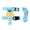Sky Blue, variant on FTsdfkl Adjustable Bunny Harness and Leash Set, Small Pet Cute Vest Harness Leash with Decoration for Small Animals Ferrets Hedgehogs Outdoor Walking