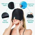 Headache Migraine Relief Ice Hat Cold Compress Soothing Eye Masks Soft