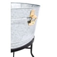 thumbnail image 5 of BirdRock Home Galvanized Beverage Tub with Stand - Indoor & Outdoor - Silver, 5 of 8