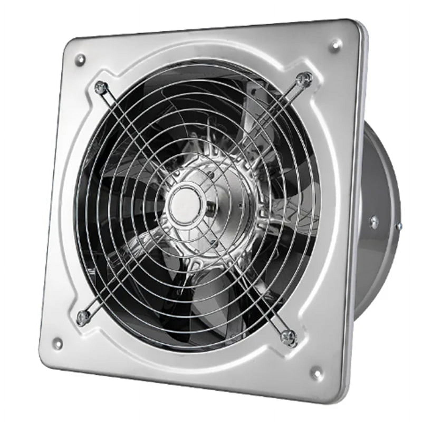 7Inch Booster Fan Extractor Exhaust Fan Ventilation Pipe Fan for Bathroom Toilet Kitchen Wall Window Stainless Steel Fan