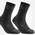 thumbnail image 3 of Babcutegg Men's 3mm Seamless Neoprene Wetsuit Socks Anti-Slip Thermal Mid Calf Socks Black Size M, 3 of 5