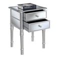 thumbnail image 3 of Convenience Concepts Gold Coast Mayfair End Table, Silver / Mirror, 3 of 4