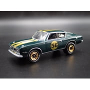 Open Box 1967 67 PLYMOUTH BARRACUDA FASTBACK GREEN 1/64 SCALE DIORAMA DIECAST MODEL CAR