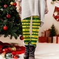 thumbnail image 5 of Posijego Women's Christmas Leggings High Waist Workout Yoga Pants Color Block Stretch Athletic Gym Leggings, 5 of 8
