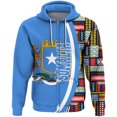 thumbnail image 4 of Sudadera con capucha y estampado 3D de la bandera de Somalia para hombres y mujeres, sudaderas con capucha informales de manga larga con cremallera y emblema nacional, 4 of 4