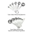 thumbnail image 2 of Stainless Steel Measuring Spoons Set: 6-Piece Precision Spoons (1/8 tsp to 1 tbsp) with Optional Measuring Ruler – Non-Slip, Hanging Design for Dry/Liquid Ingredients, Ideal for Baking & Cooking,, 2 of 6