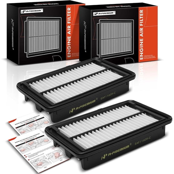 A-Premium 2-PC Engine Air Filter Compatible with Honda Clarity 2018 2019 2020 2021, 1.5L, Replace# XA11609