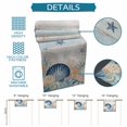 thumbnail image 6 of Navy Blue Coastal Table Runner 72 Inches, Shell Starfish Coral Vintage Summer Beach Bed Runner Dresser Scarves Tabletop for Indoor Outdoor Parties/Ceremony/Banquet, 14" x 72", 6 of 9