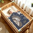 thumbnail image 6 of 31"x41" Super Soft Blanket with Double Layer Dotted Backing Cozy Dotted Fleece Blanket for 6M-5Y, Grey Hedgehog Printed, 6 of 8