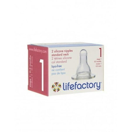 Lifefactory Baby Bottle Accessories, Nipples - Y-Cut