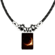 thumbnail image 1 of patrón oro brillante universo ilustración collar a mano colgante de cuerda de cuero Unbranded M, 1 of 3