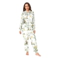 thumbnail image 2 of FORMRS Onesies Pajama for Adults Unisex Hoodie Winter Jumpsuit One Piece Sleepwear, Sizes S-2XL, Watercolor Forest Animals, 2 of 7