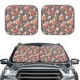 thumbnail image 6 of Lsque Foxes 2 PCS Windshield Sun Shade | CarFoldable Window Covers | Car Accessories Reflect UV for Universal Cars SUV Truck | Large, 6 of 7