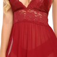 thumbnail image 4 of Conjunto de pijamas eróticos para adultos con tirantes finos Diseño sin mangas para dormir en casa Mujeres LadyRed, 4 of 5