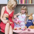 thumbnail image 5 of Tea Party Set for Girl, Tea Set for Little Girls, Kids Tea Sets Toys with Carry Case, Teapot, Cup, Mini Role Play Princess Tea Time Pretend Playset Gift for Toddlers Age 3+, 5 of 9