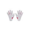 thumbnail image 2 of Guantes de béisbol Under Armour para jóvenes, color blanco/rojo, talla mediana, 2 of 2