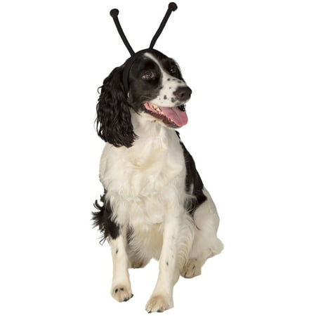 Black Alien Antennas Headband Pet Dog Costume Accessory Small-Medium