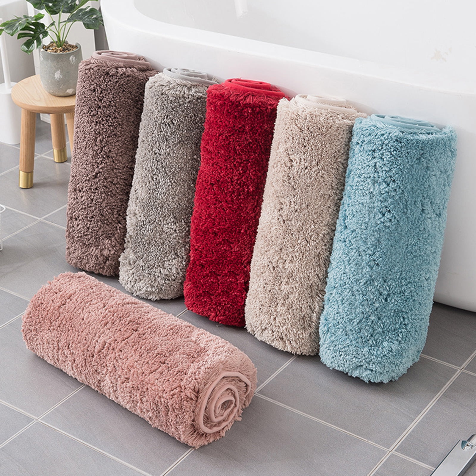 Lint Rug Blaxill High Pile Absorbent Bath Floor Mat | Plush Microfiber Non-Slip ...
