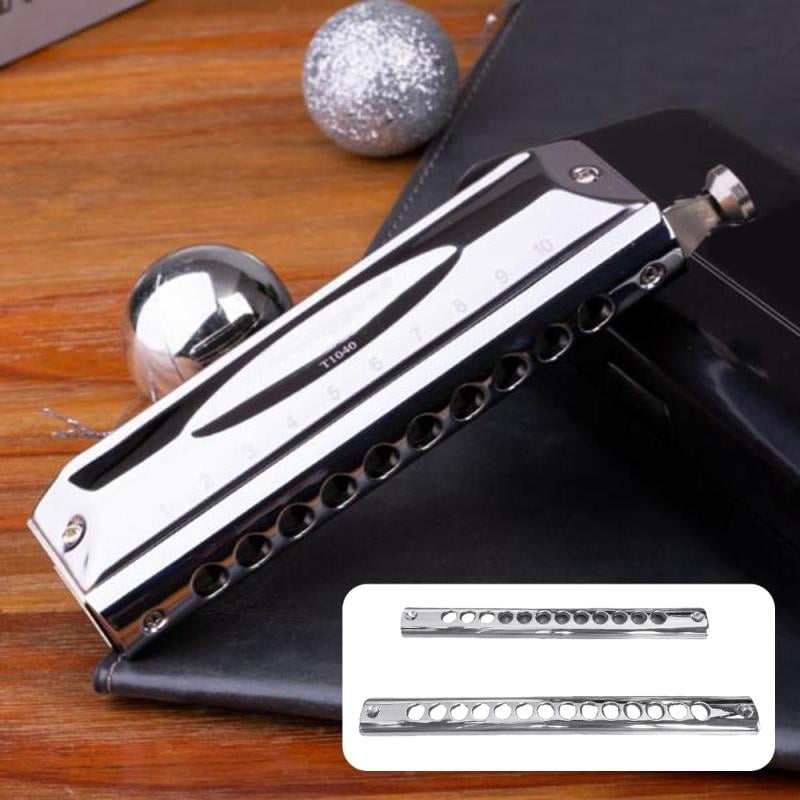 CEORPER Chromatic Harmonica in C Key Detachable Metal Mouthpiece for Clear Rich Tone
