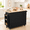 A-Black, variant on CBJCBJ 50.4" Kitchen Island with Storage, Wood Top Cart with Drop Leaf and Wheels, Gray