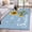 blue, variant on Violet Sunshine Sunflower Bathroom Rug Washable 2x3 Entryway Rug Non Slip Pastoral Bees Farmhouse Floral Front Door Mat Low Pile Indoor Doormat Throw Floor Carpet for Kitchen Bedroom Entrance
