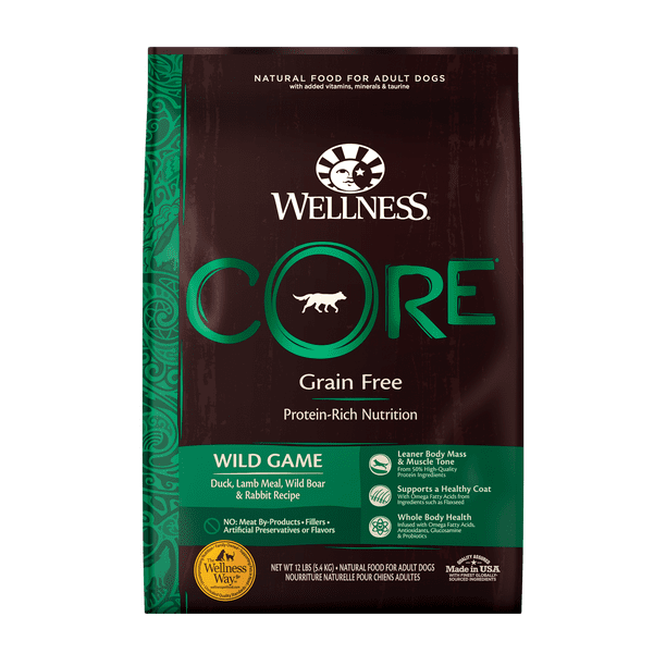 Wellness CORE Natural Grain Free Dry Dog Food, Wild Game Duck, Lamb ... - Healthy Duck Free Dog Food For Adults