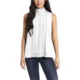 thumbnail image 1 of Vince Camuto Blusa con detalle de encaje para mujer newivory XXS, 1 of 1