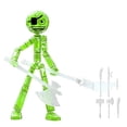 thumbnail image 2 of Light up Poseable Stickman Action Figure - Posable Action Figures, 4.7", Stickman Collectable Action Figures for Collectors, Gift Desk Decor, 2 of 6