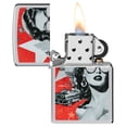 thumbnail image 3 of Zippo Glam Glasses Design High Polish Chrome Pocket Lighter, 3 of 6