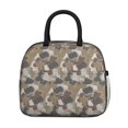 thumbnail image 2 of Insulated Lunch Bag for Women, Floral Print Oxford Fabric Lunch Box, Leakproof Thermal Cooler Tote for Work, School & Picnic, Camo, Camouflage Print, 2 of 5