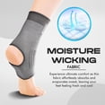thumbnail image 2 of BeSavage Ankle Brace for Men and Women, Compression Sleeve for Foot, Heel and Ankle Support, Black, Small/Medium, 2 of 7
