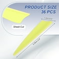 thumbnail image 2 of Arrows Vanes, 36 Pack 2.5 Inch Arrow Fletching Archery Arrow Feather Shield Fletch for DIY Target Shooting, White Yellow, 2 of 5